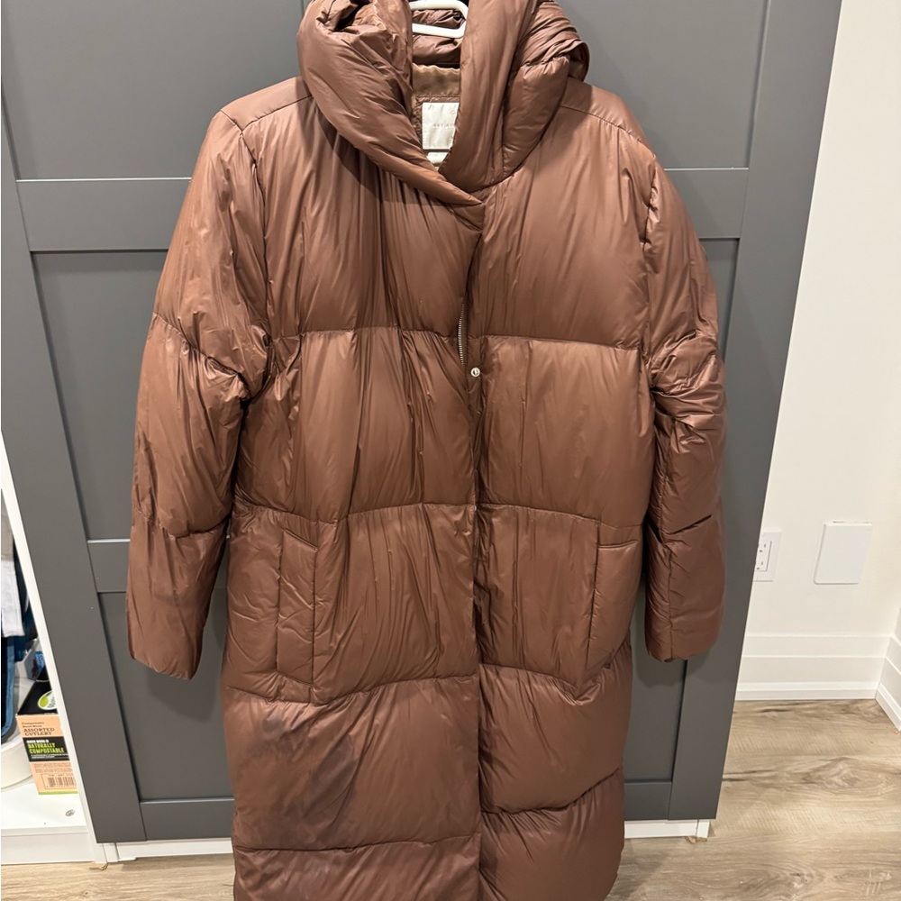 Abercrombie & Fitch Chocolate Puffer Jacket